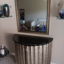 Credenza with mirror