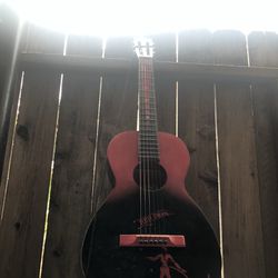 Red Devil Guitar Parlor Antique 1930s