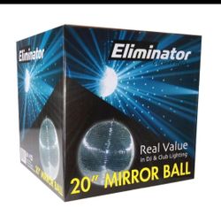Eliminator Lighting EM20 20" Mirror Disco Ball the light and  motor not included
