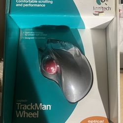 Logitech TrackMan Wheel Vintage Optical Wired Mouse USB - Sealed!!