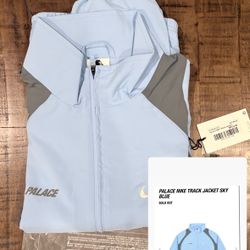 Size M PALACE NIKE TRACK JACKET SKY BLUE