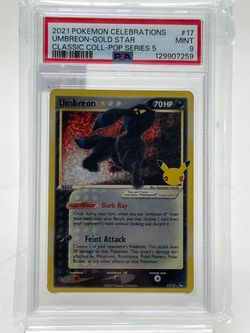 Pokémon TCG Celebrations Umbreon 17 English PSA 9 Mint
