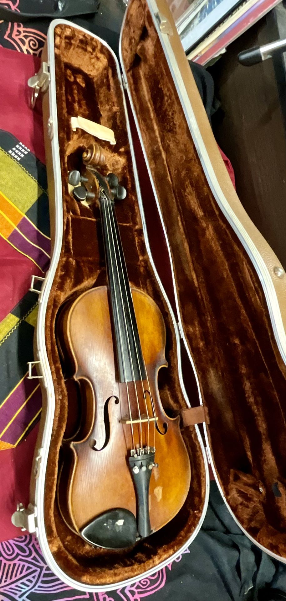 Antonio Stradivarius Cremona Copy 3/4 Size Violin in Hardshell Case