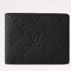 Embossed Louis Vuitton Monogram Taurillon Leather Slender Wallet