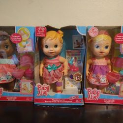 3 Baby Alive Has A Party Doll 