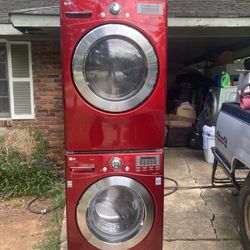 LG Stackable washer and dryer, $600