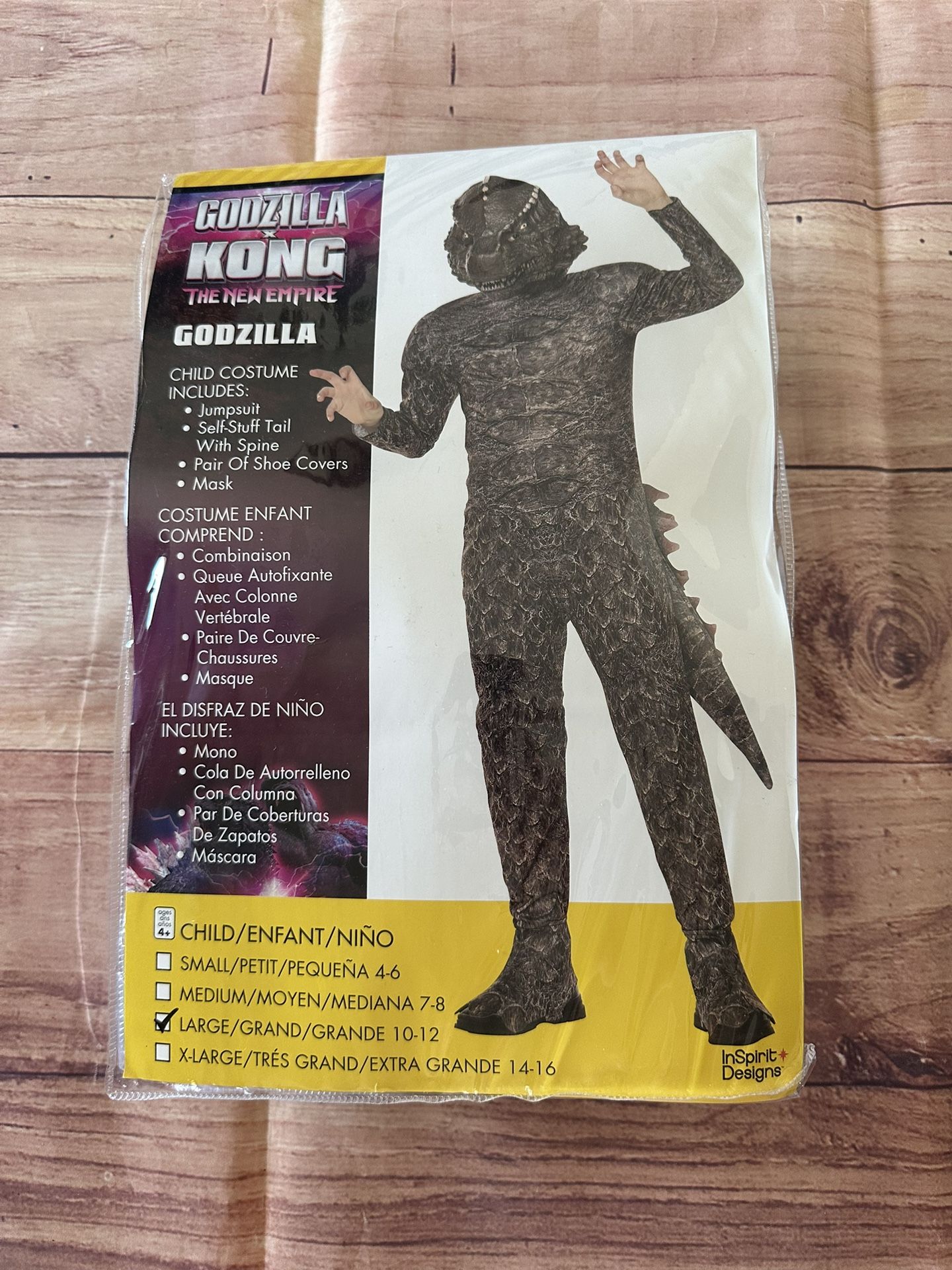 Godzilla Halloween costume for boy size L (10-12)