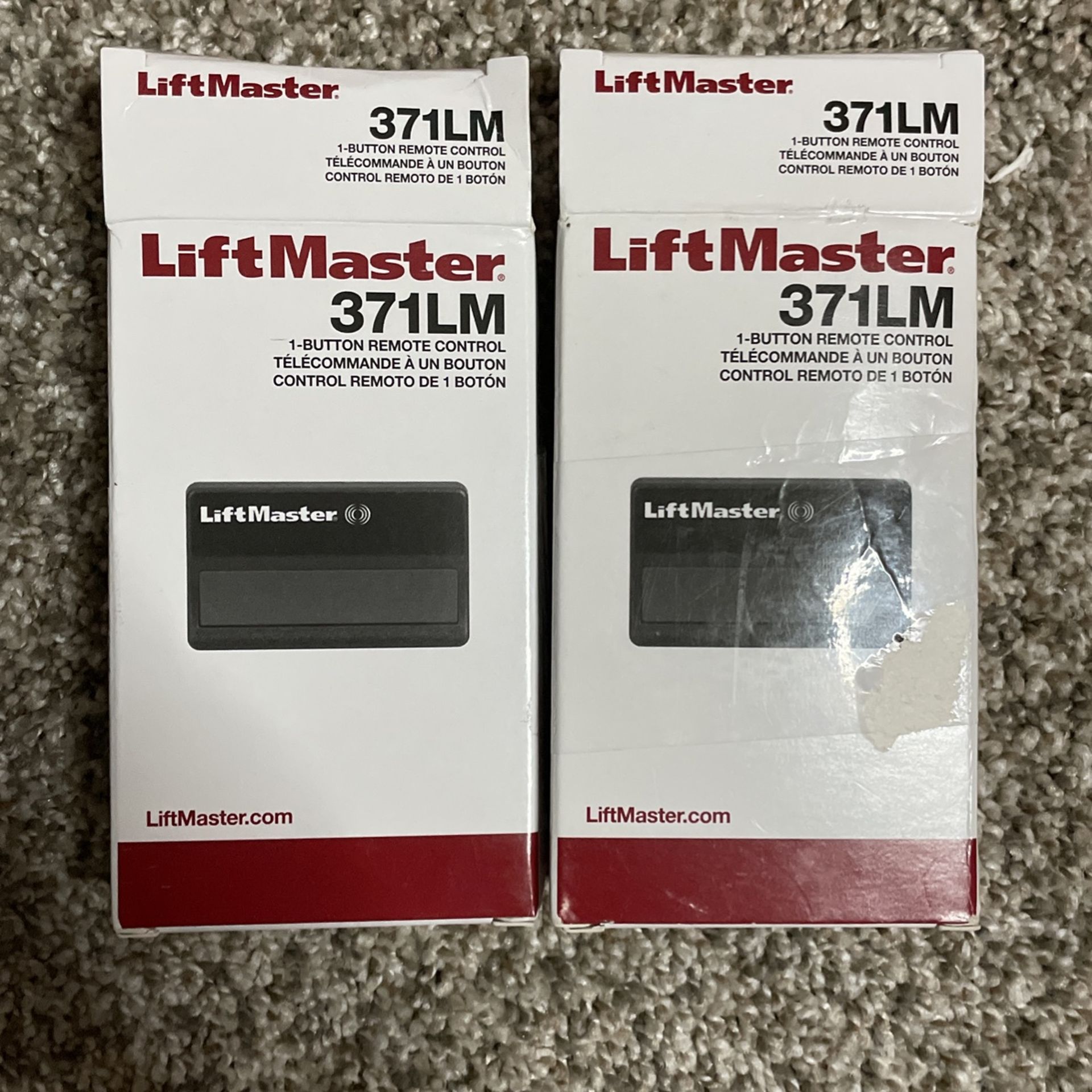 2 Lift Master Garage Door Openers 371LM 