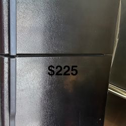 Black Refrigerator ($225) Excellent Condition