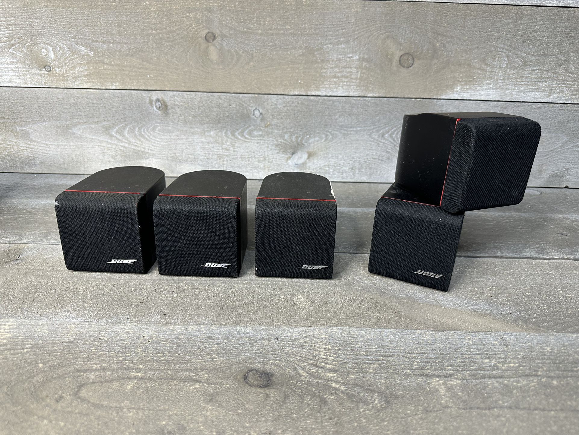 Bose Classic Redline 3X Single And 1 Double Black Cube Wired Speakers