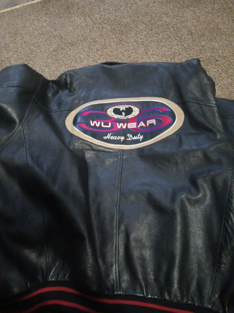 WU-Tang Leather Coat 