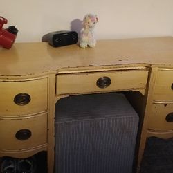 Antique Old Vanity Missing Mirror In Good Shape