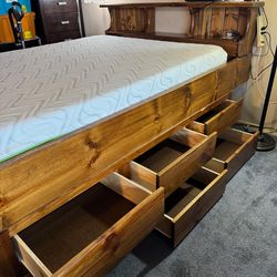 Bed with mattress ad frame
