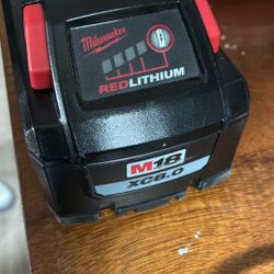 Red Lithium  Milwaukee M18 Xc8.0