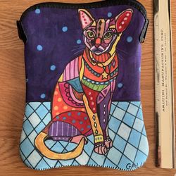Computer Tablet Case With Cat Design