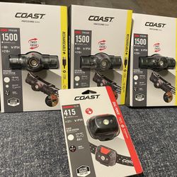 Set Of 4 COAST Headlamps