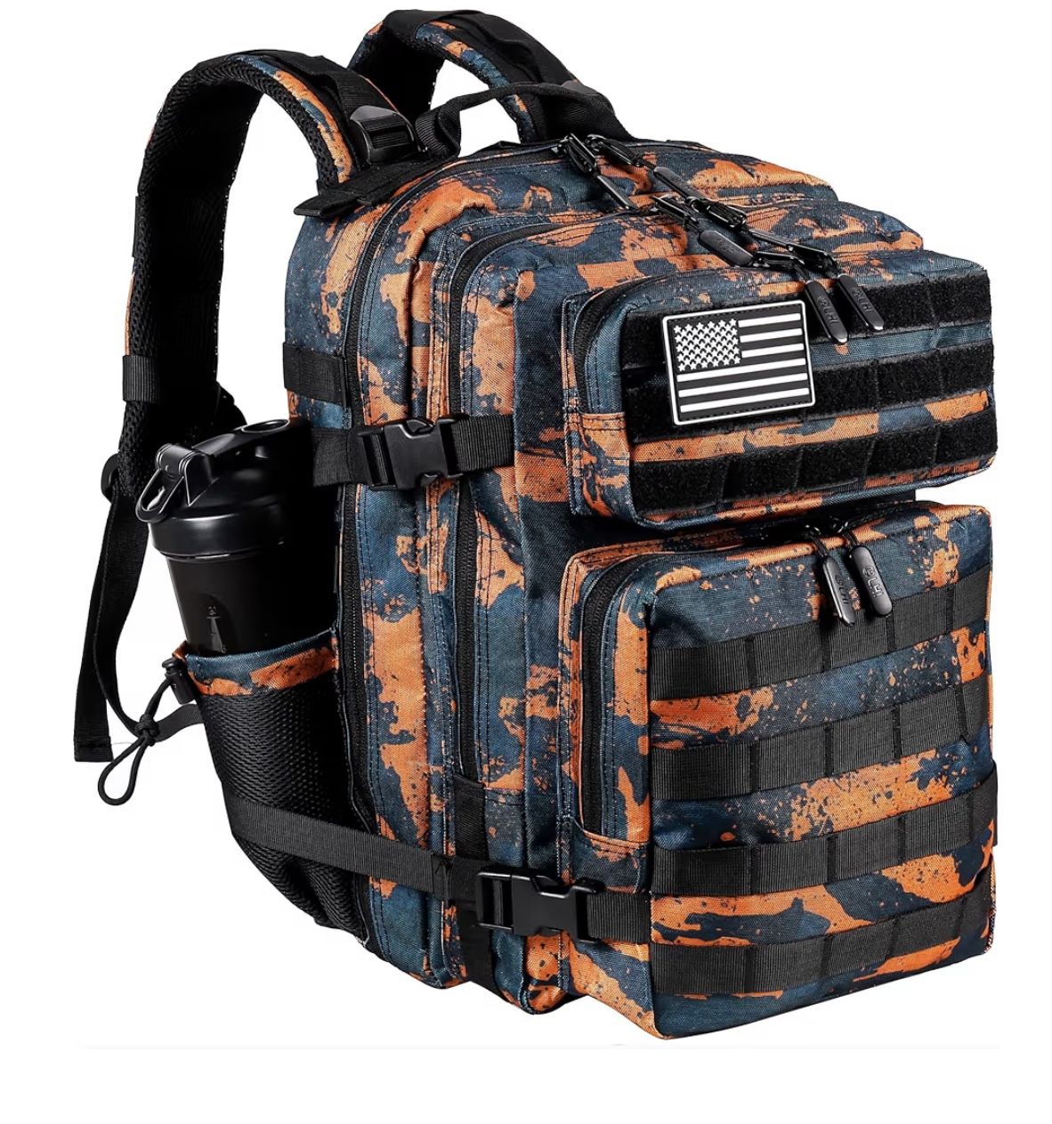 35LTactical Military Backpack for Men and Women Army Assault Pack Bag Small Rucksack with Bottle Holder