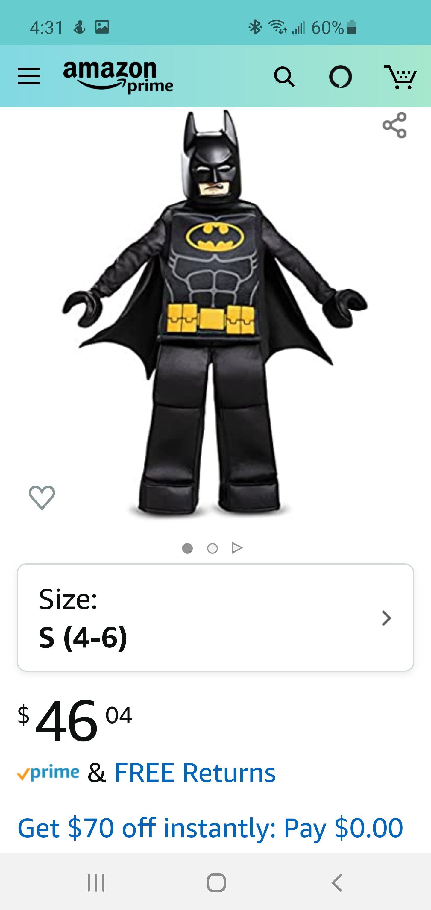 Batman Lego costume