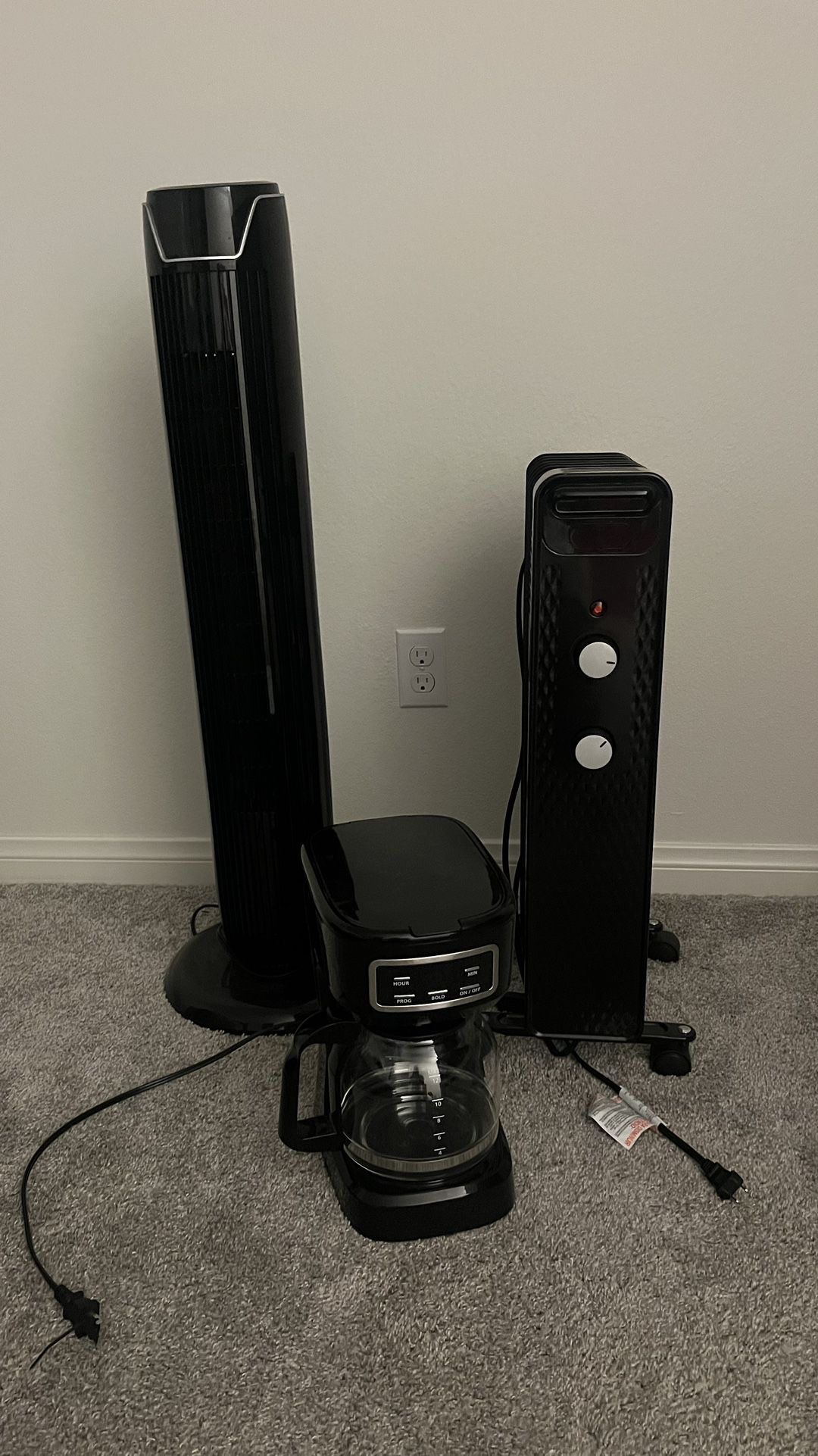 new fan, heating and coffee maker