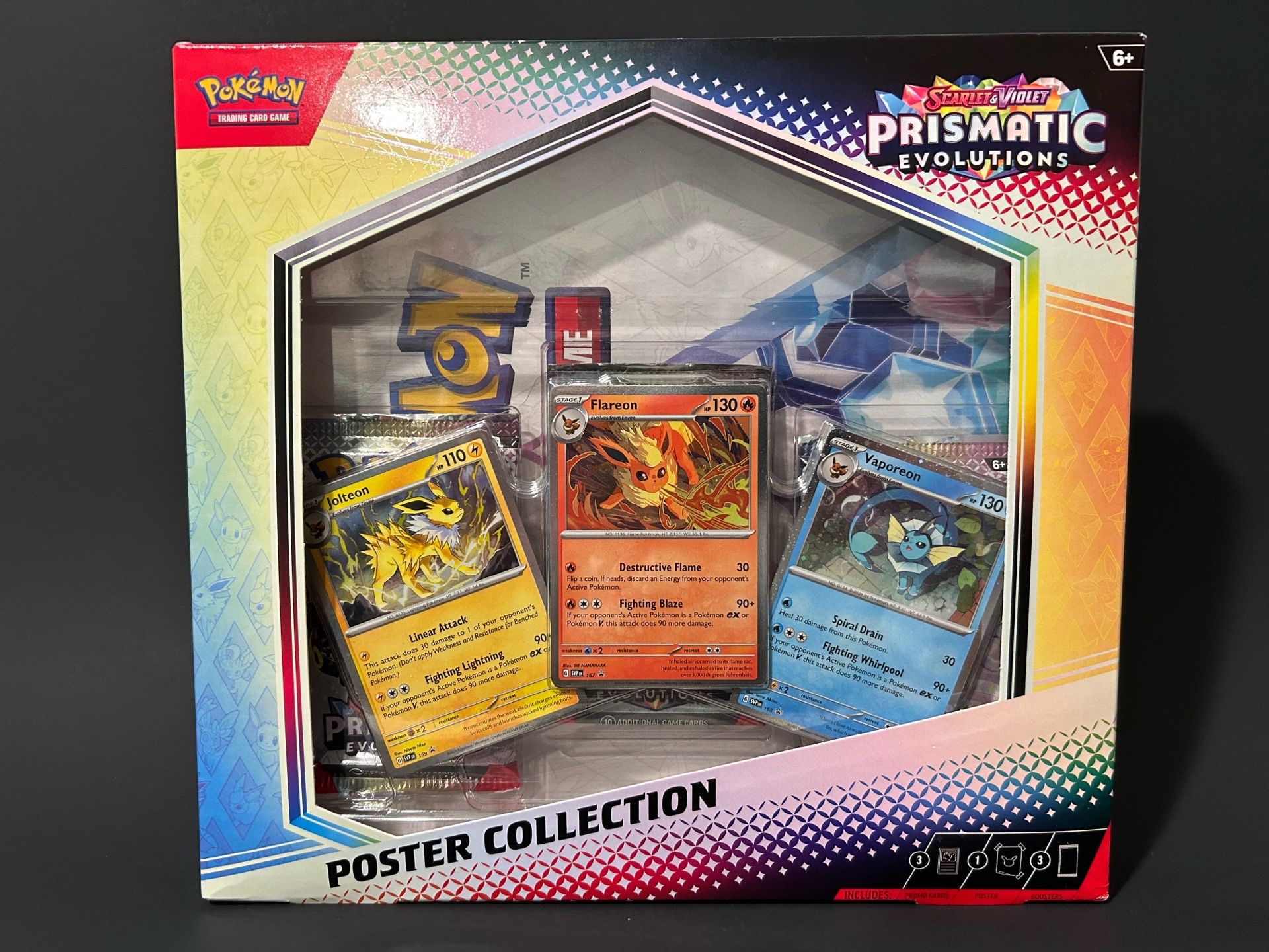 Pokemon Prismatic Evolutions Poster Collection Eeveelutions