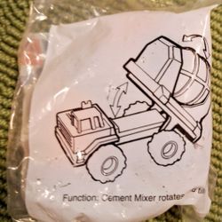 Vintage Cement Truck McDonald's Happy Meal Toy 