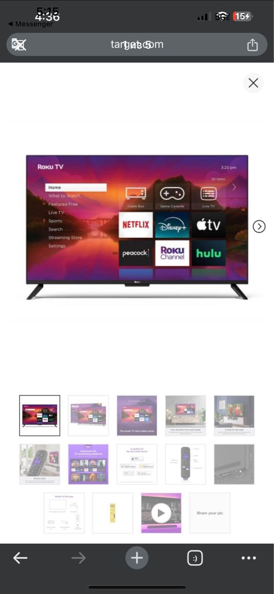 Roku 65" Select Series 4K HDR Smart Roku TV with Roku TV Remote - 65R4A4