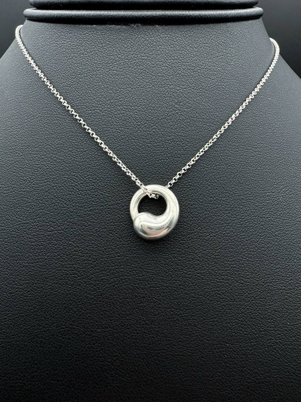 Tiffany & Co. Elsa Peretti 925 Sterling Silver Eternal Circle Pendant Charm