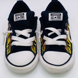 Converse Chuck Taylor All Star Street Slip "Into The Flames" Infant/Toddler Size 9 
