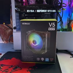 Vetroo V5 CPU Cooler In Black 