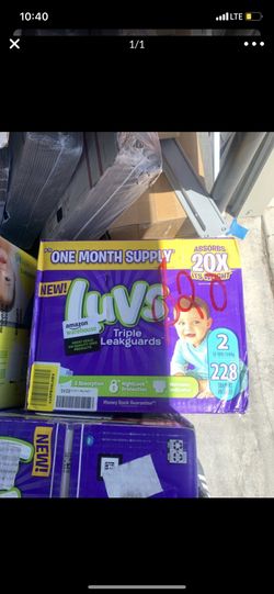 Luvs triple leakquards size 2 ,228 count
