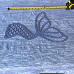 Mermaid Tail Wood Laser 18” Wide 