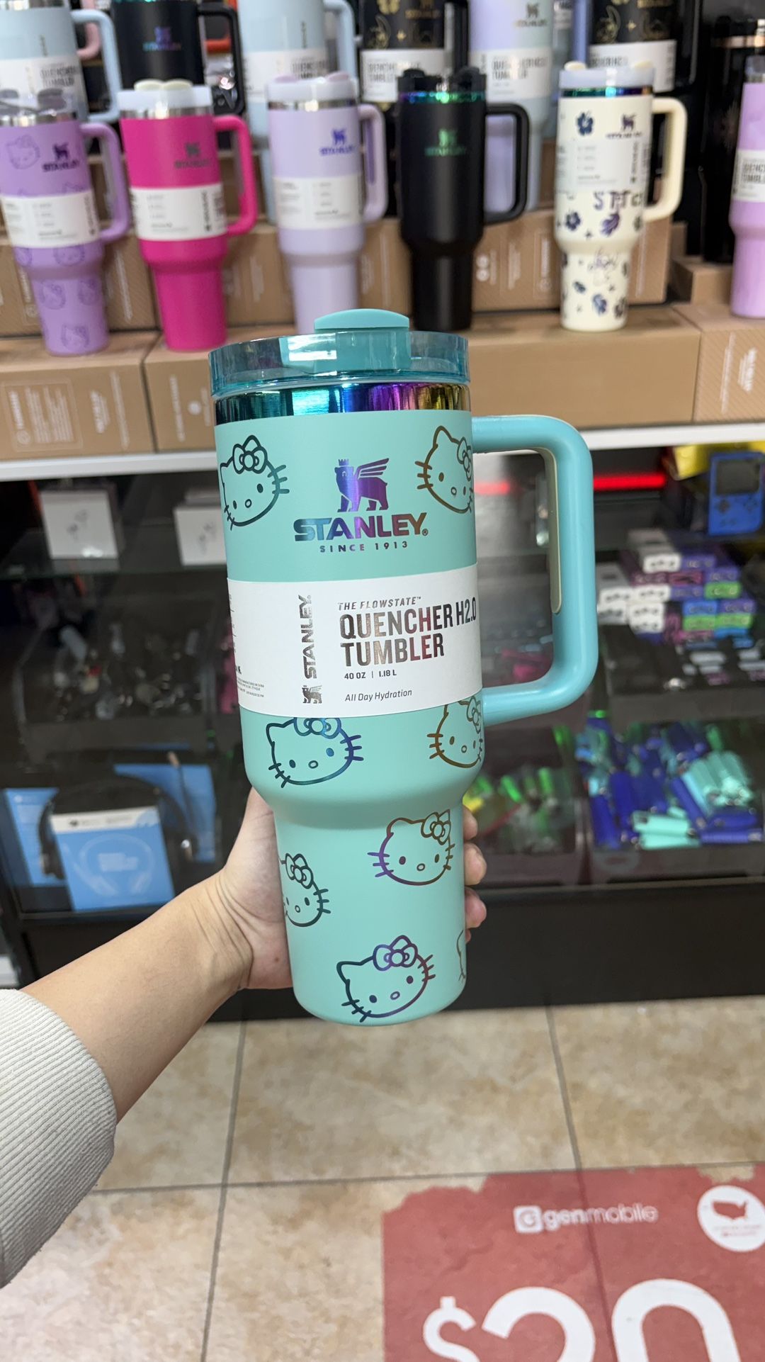 Blue Hello Kitty Stanley 40 oz