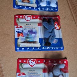 Vintage TY Beanie Babies American Trio Liberty