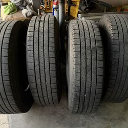 4 goodyear wrangler fortitude HT tires , LT235/80/17 