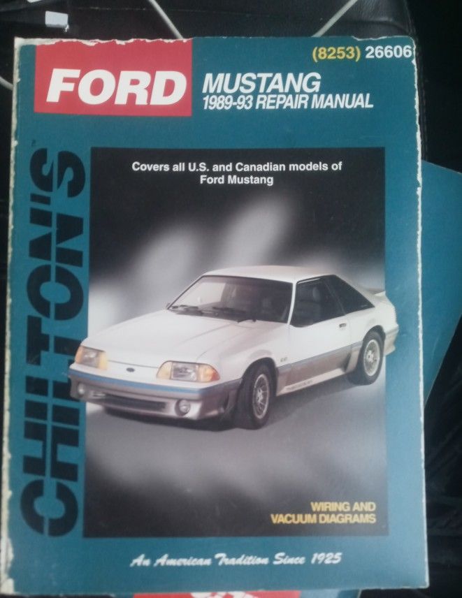 FORD MUSTANG CHiLTONS BOOKS