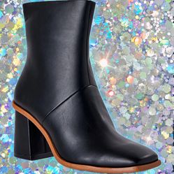 Time and Tru Women's Square-Toe Dress Booties