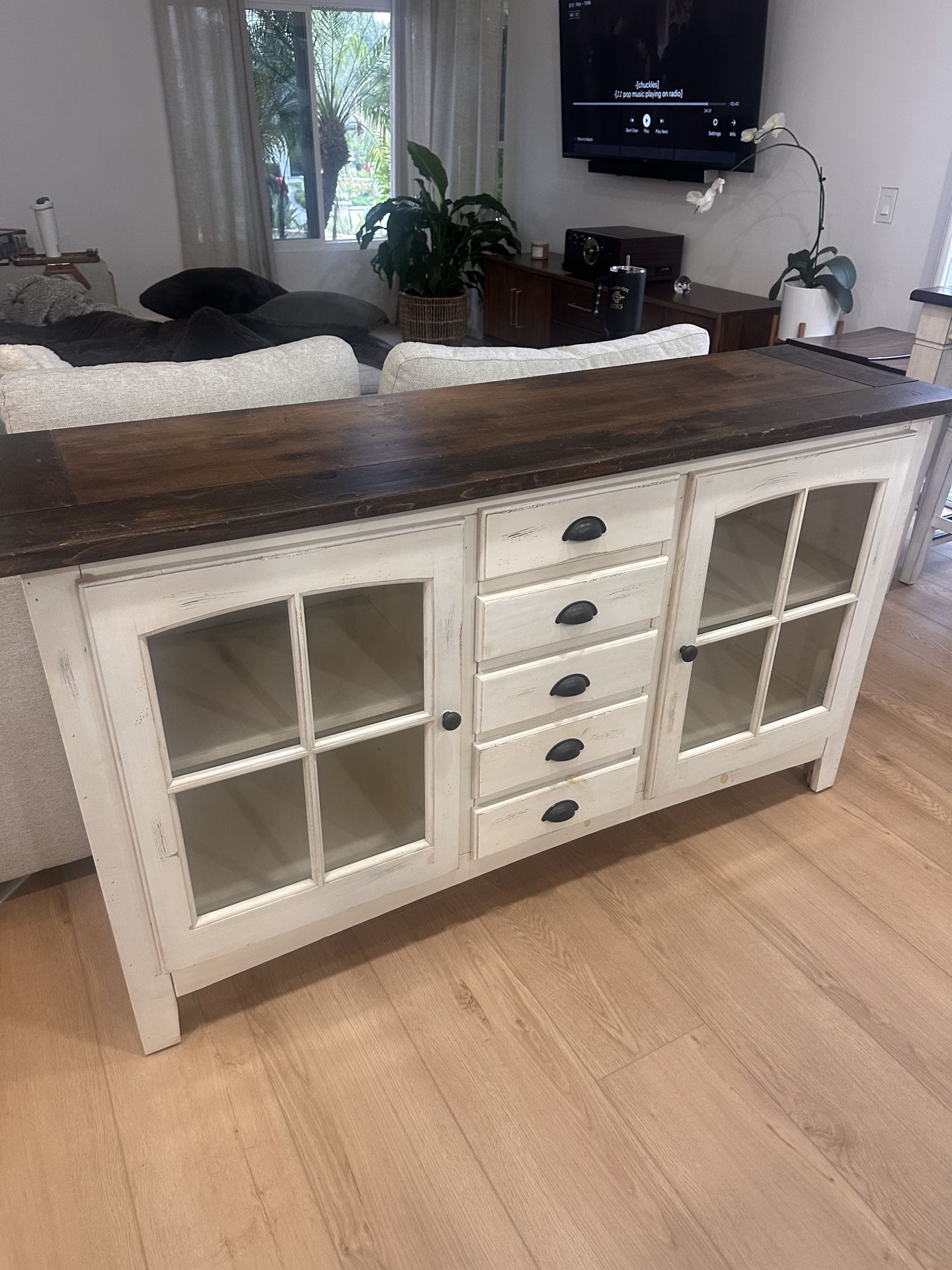 table and credenza