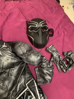 Black panther muscle chest costume size 5/6