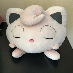 Large Sleeping Jigglypuff Pokémon Plush
