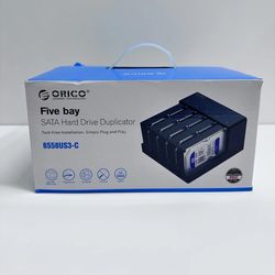 ORICO 5 Bay USB 3.0 to SATA 3.5in External Hard Drive Enclosure W/ SSD/HDD Dock