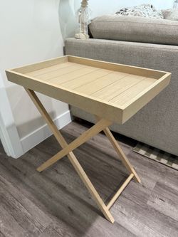 Wooden Tray Foldable Side Table