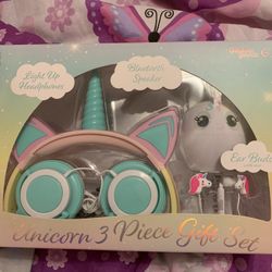 Unicorn Headphones Set