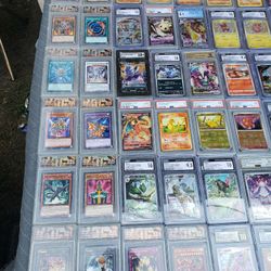 Pokémon & Yu-Gi-Oh Cards READ WITH ME. $80! Per 1 Card. OR 10 Cards for $650! OR all 50 PSA CGC BECKETT TAG $3000! Cash. Or trade & cash