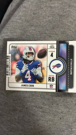 James Cook Topps Big Ticket Player Card 2026