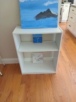 White shelf