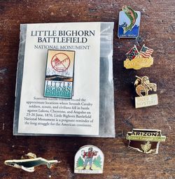 SEVEN Enamel Travel Pins - $5 for ALL 