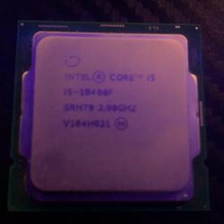 I5 10400f CPU. 2.9 GHz 