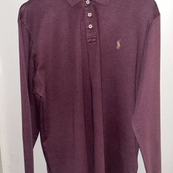 sz L Polo Ralph Lauren Long Sleeve Polo 
