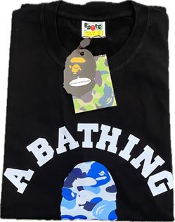 A BATHING APE BLUE AND BLACK CAMO ALL SIZES AVAILABLE