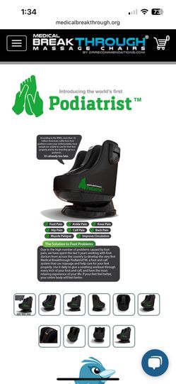 Medical breakthrough Podiatrist foot and calf massager